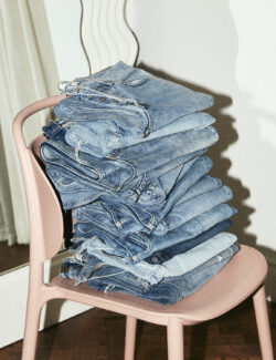 Denim jeans Over Dress