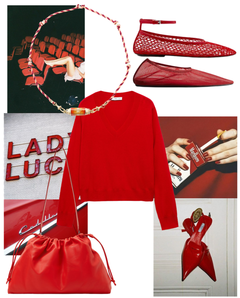 The Red Accessories Edit Over Dress