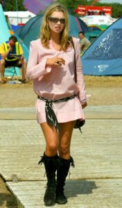 what to wear to Glastonbury 2025 Kate Moss Festival style