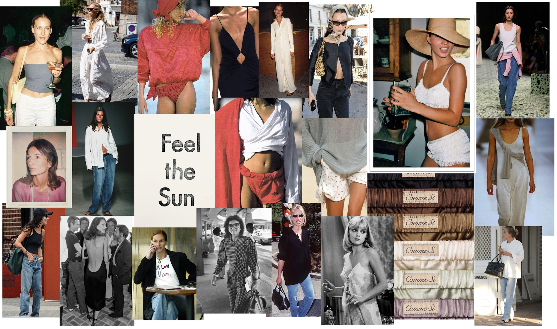 July Moodboard Over Dress