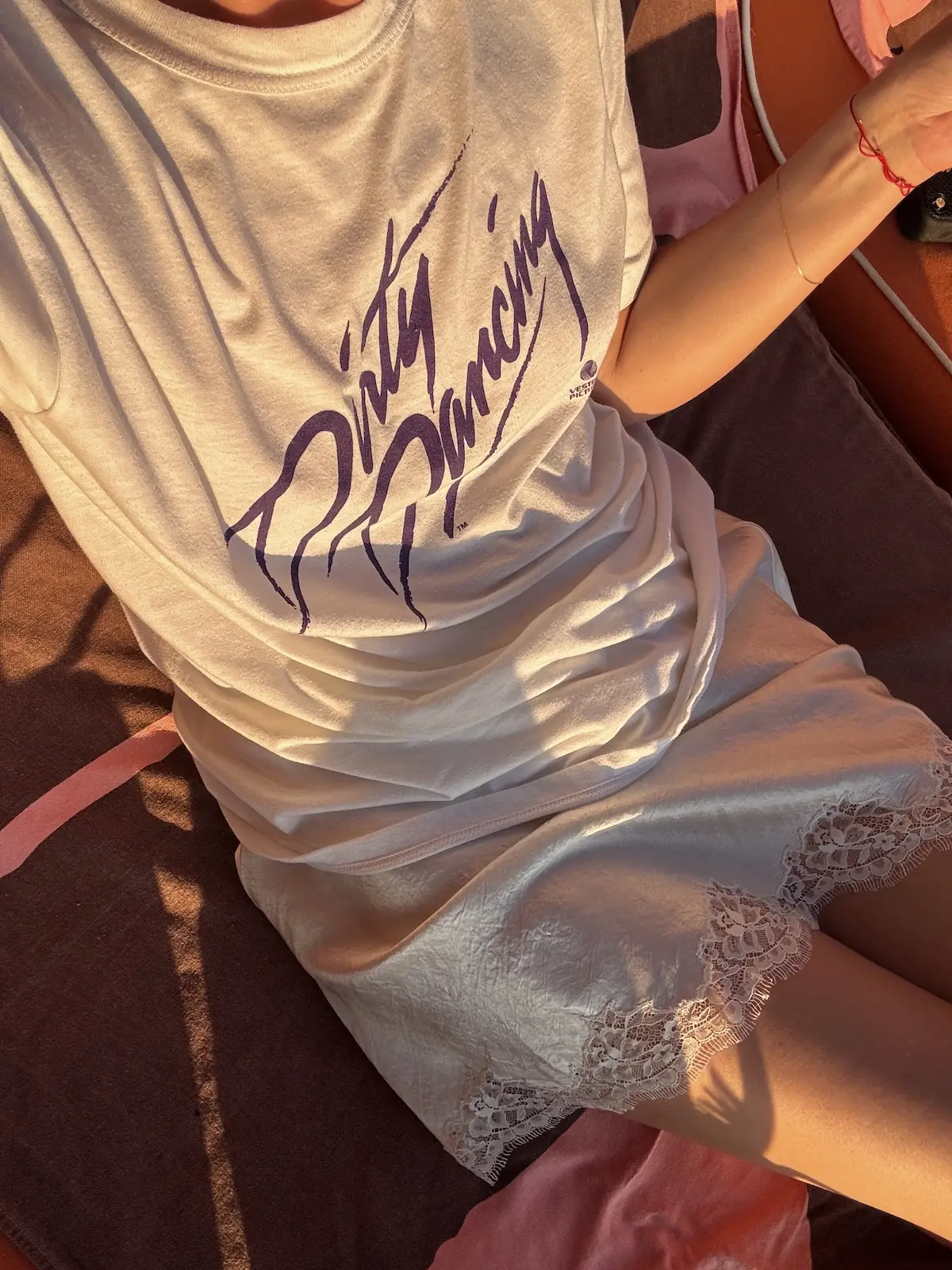 Vintage Dirty Dancing Tee Over Dress