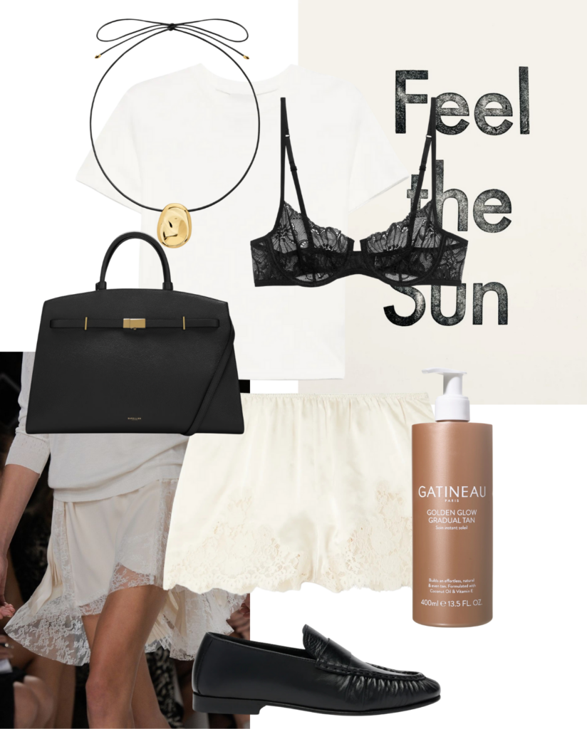 Lace trimmed shorts outfit Over Dress Emma Rose Thatcher
