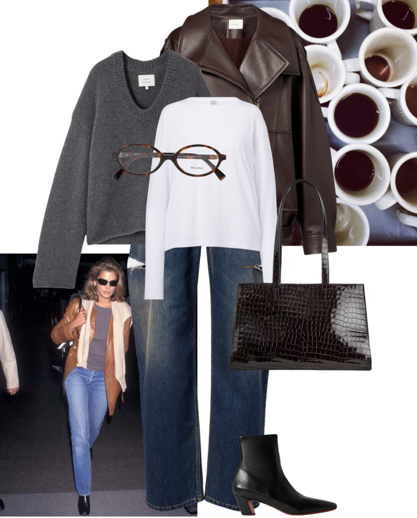Grey Knit Outfit Over Dress