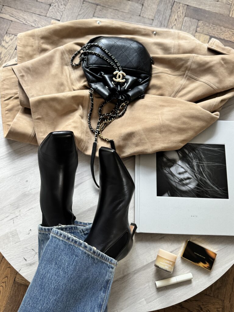 Arket Boots Over Dress