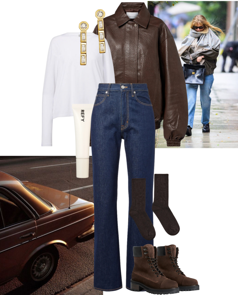 Brown Boots Over Dress Outfit