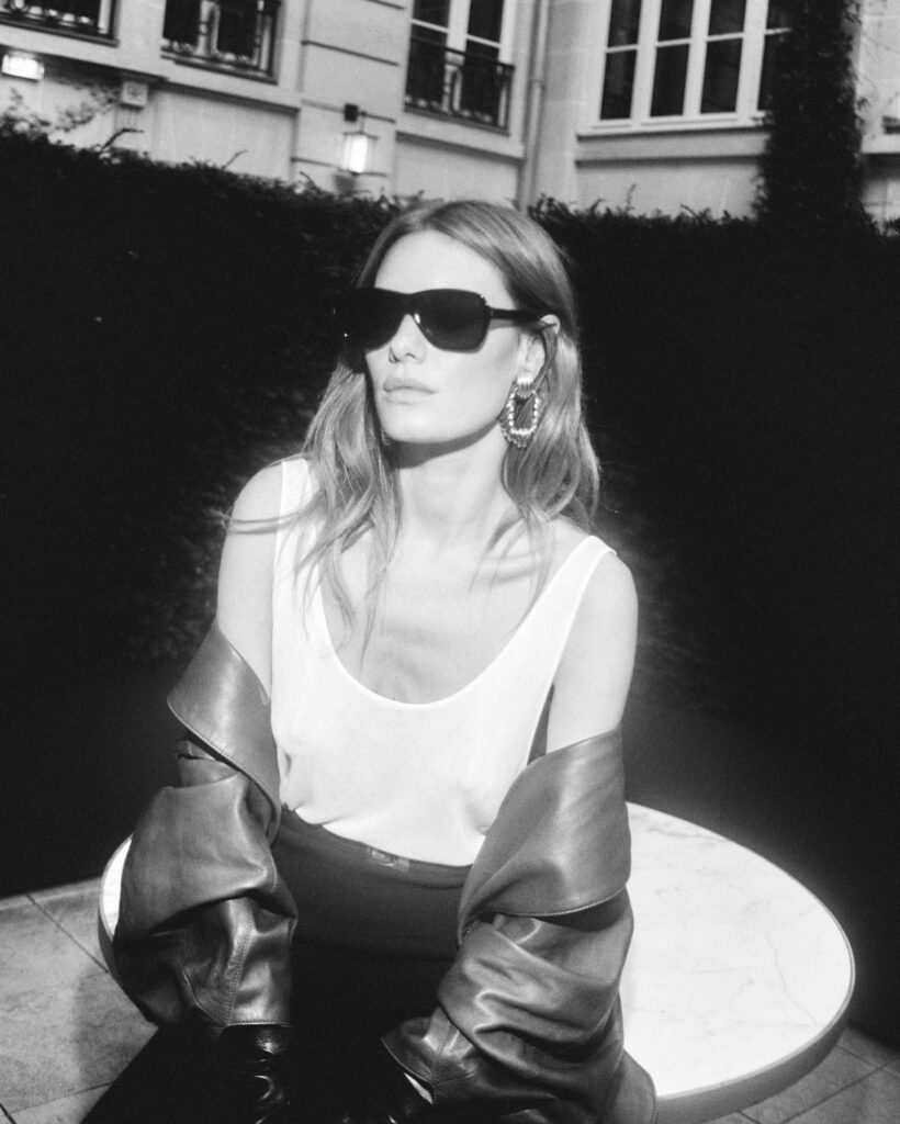 Saint Laurent Vest Over Dress