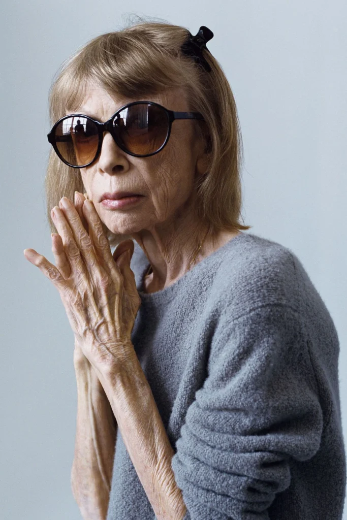 Joan Didion Knitwear Over Dress