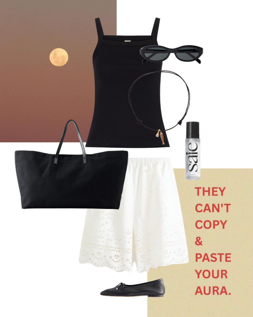 White Bermuda Shorts Over Dress