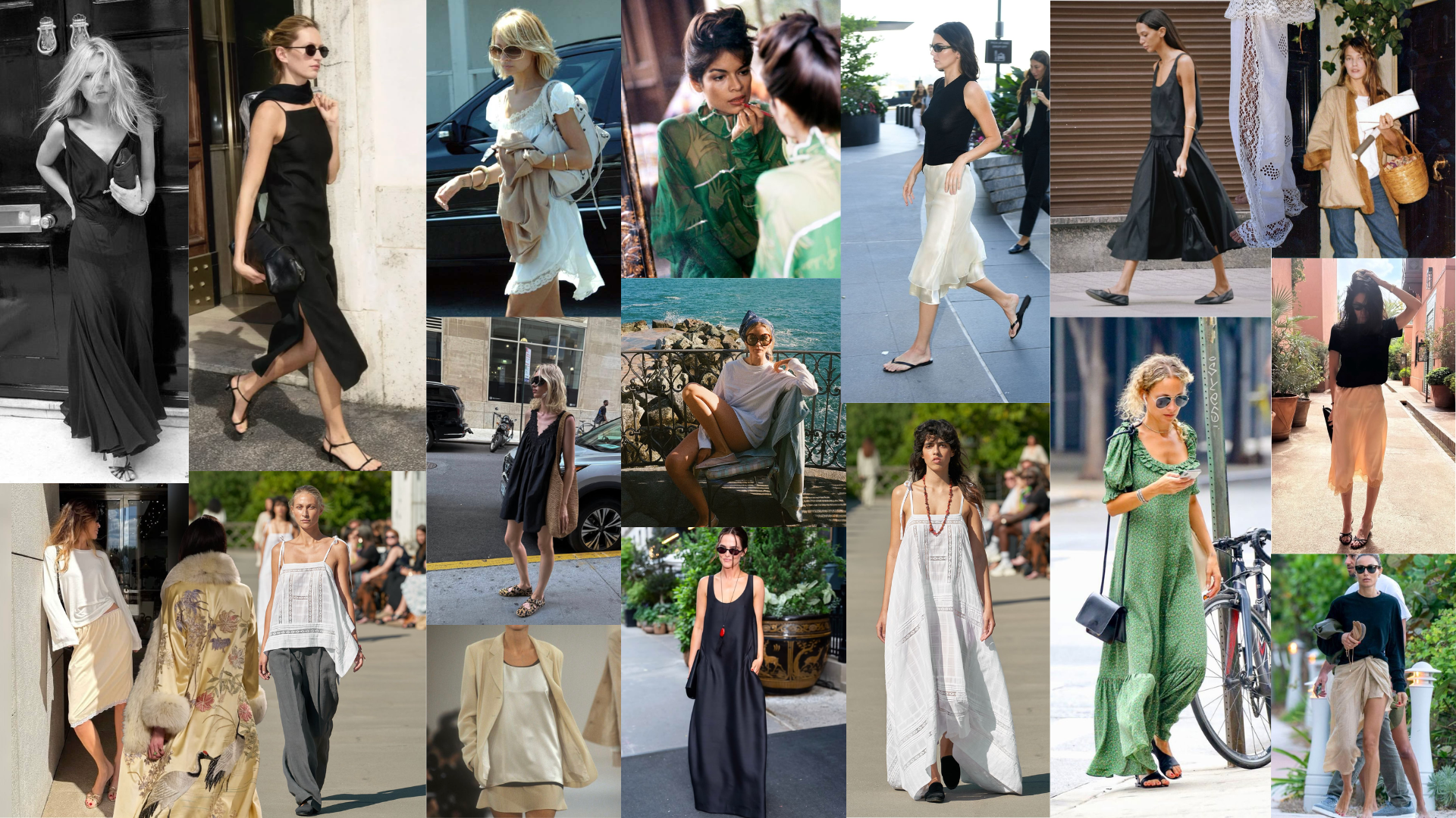 August Mood Board Over Dress